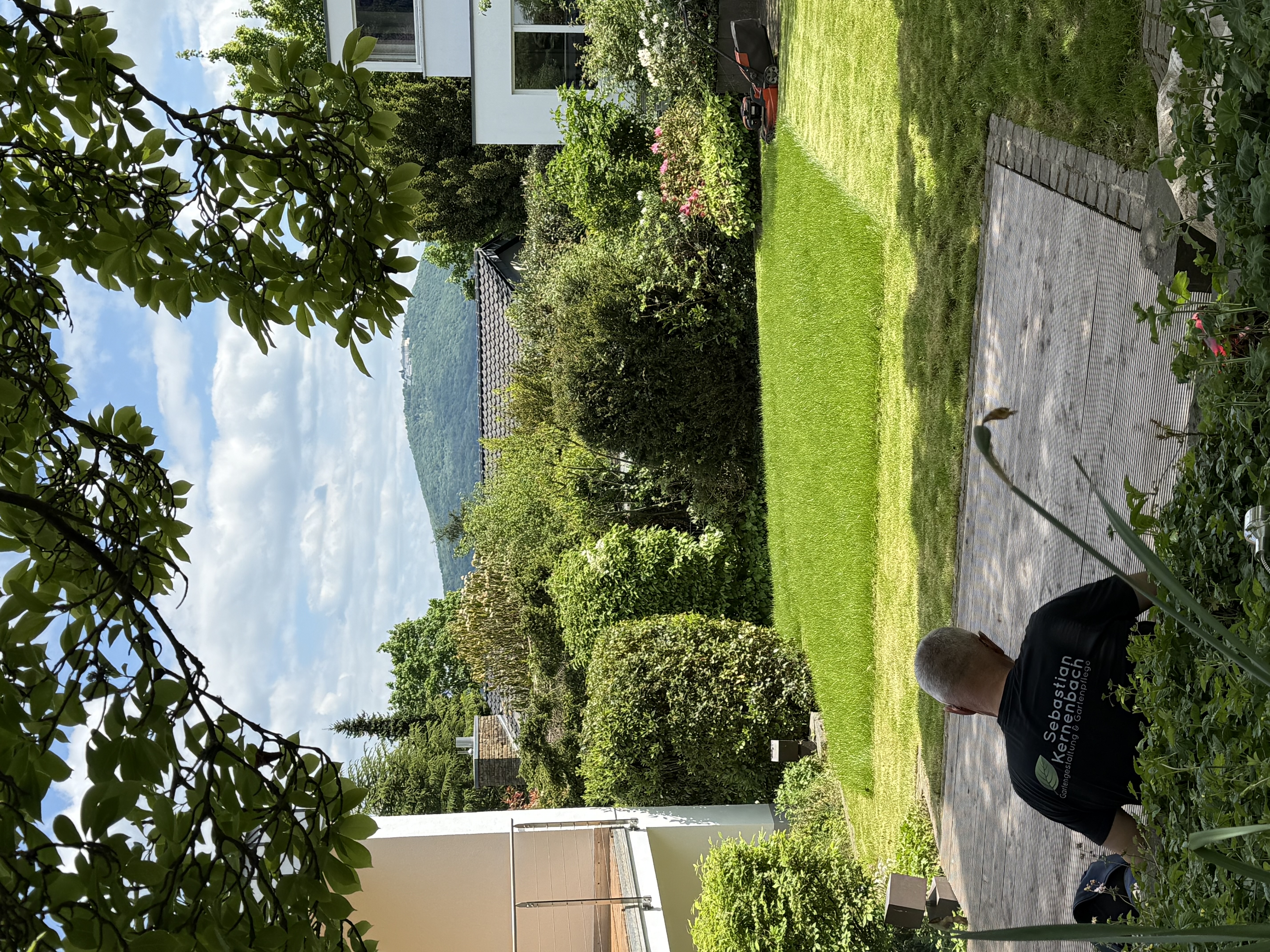 Komplette Gartengestaltung mit Terrasse und Bepflanzung in Grafschaft